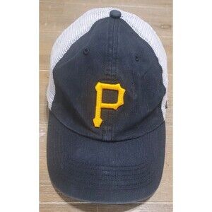 Men's Pittsburgh Pirates '47 Black & White Blue Hill Closer Flex Hat Osfa MLB
